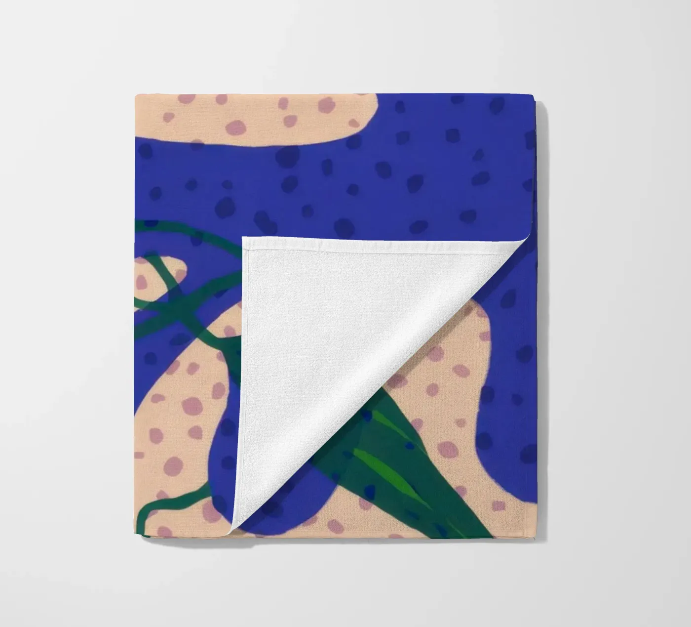 Indigoblad Studie strandhanddoek van Monuments Fire