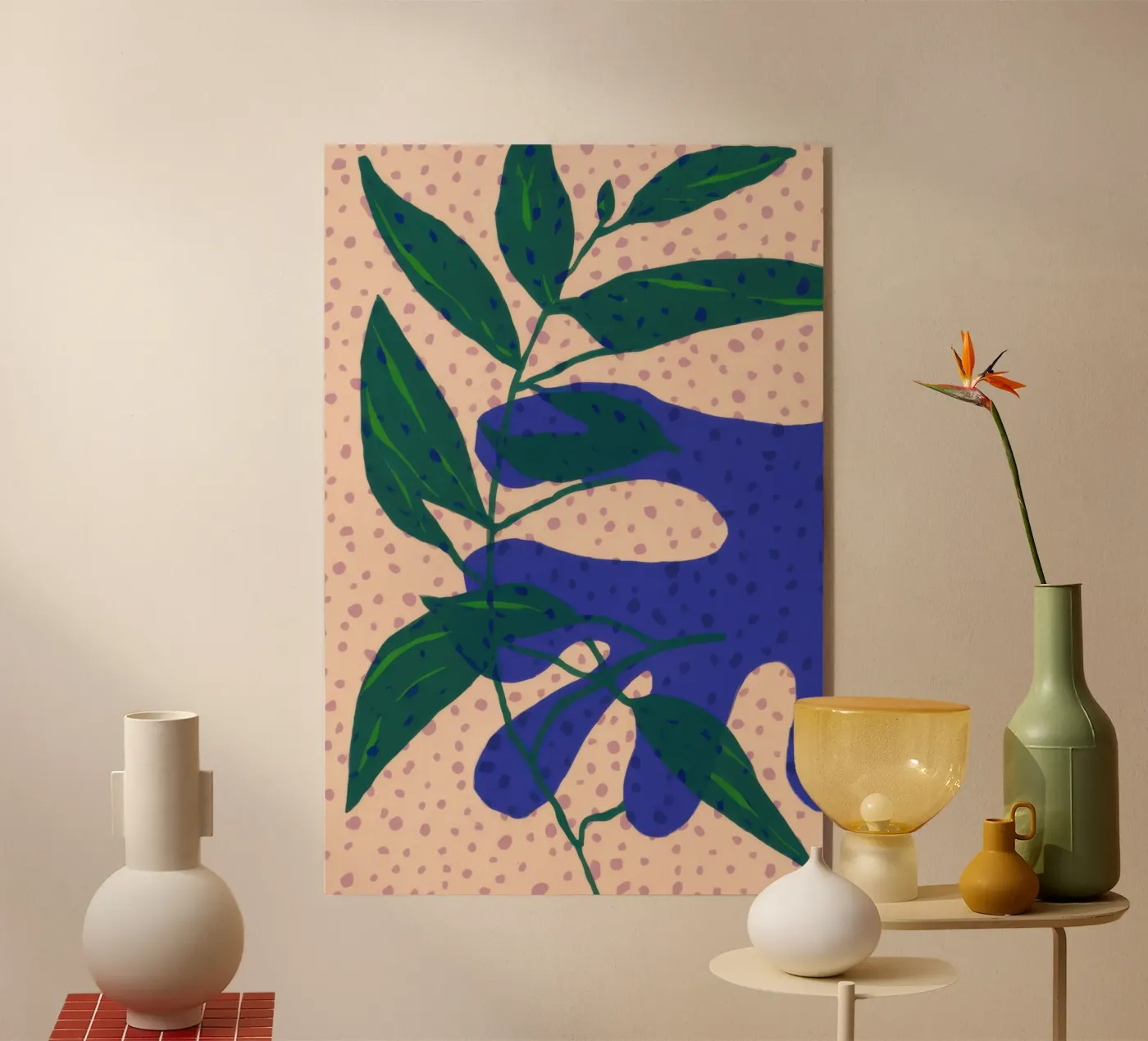 Indigo Leaf Study Acryl-Glas von Monuments Fire