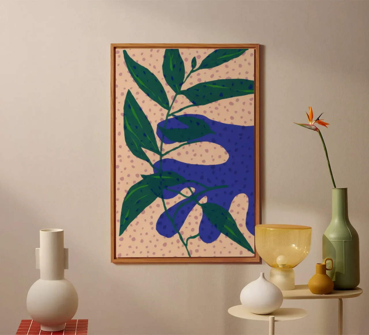 Indigo Leaf Study forex plate by Monuments Fire