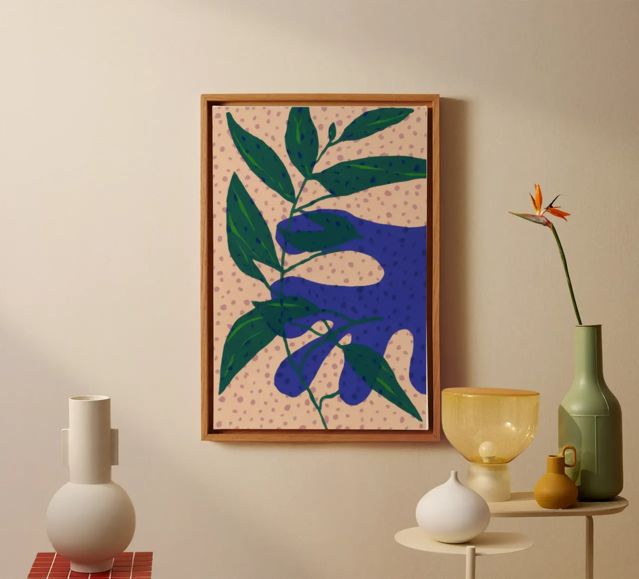 Studio della foglia d'indaco tela da Monuments Fire