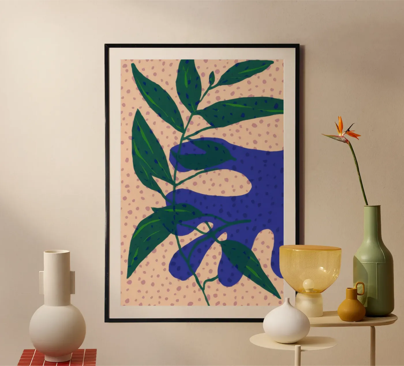 Indigo Leaf Study Poster von Monuments Fire