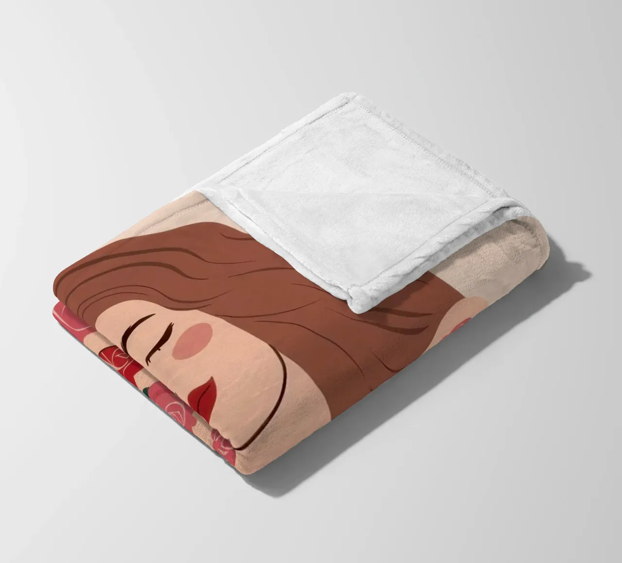 Floral Self Embrace fleece blanket by Hollow Years