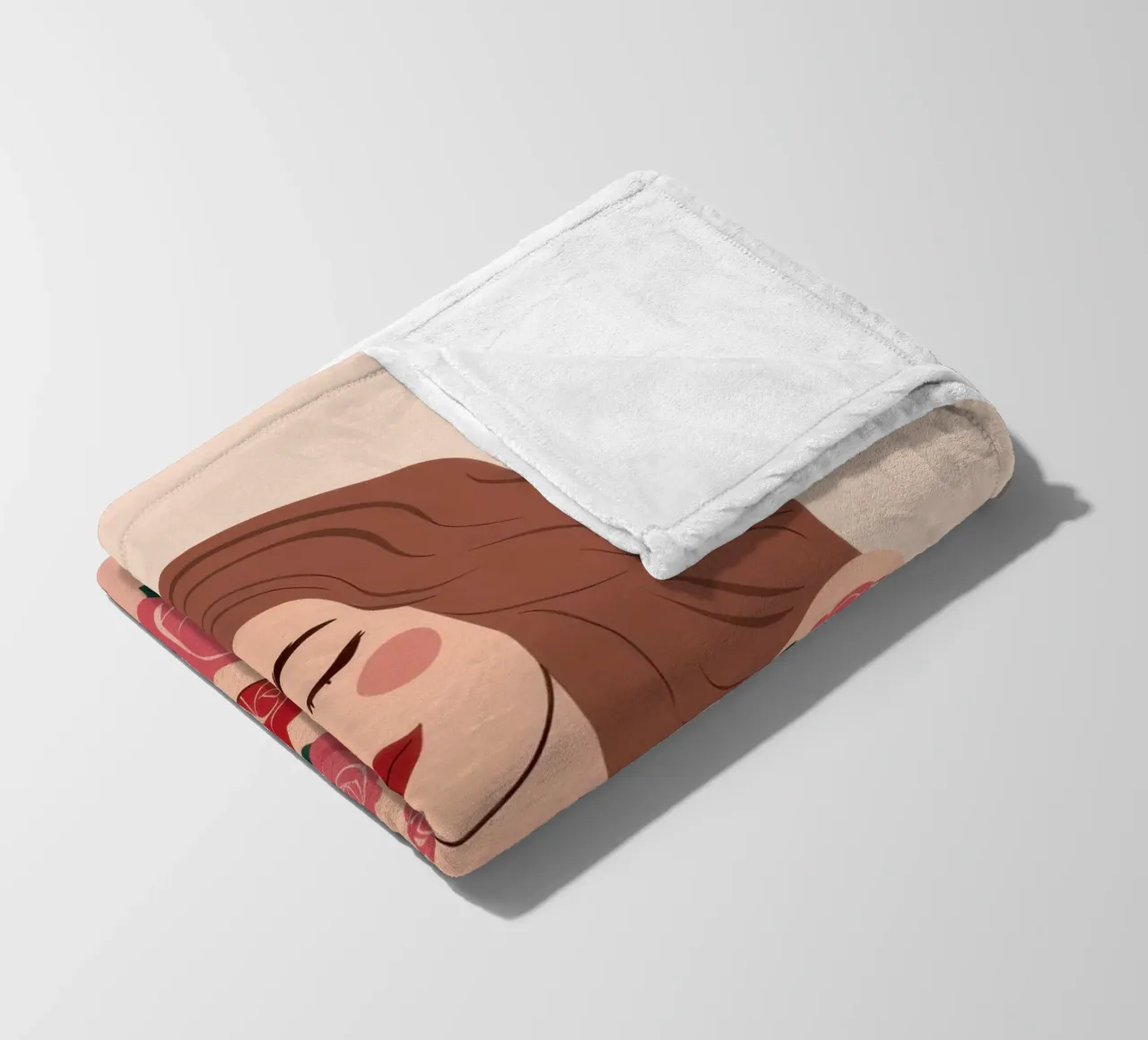 Floral Self Embrace fleece blanket by Hollow Years