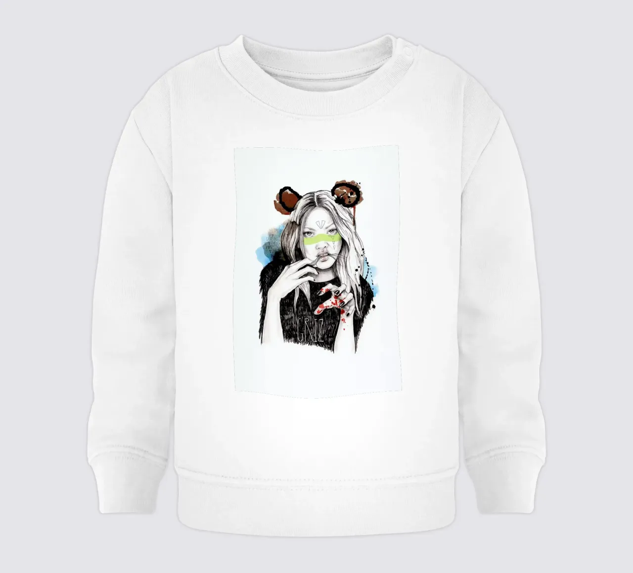 Griz felpa neonato da Meegan Barnes