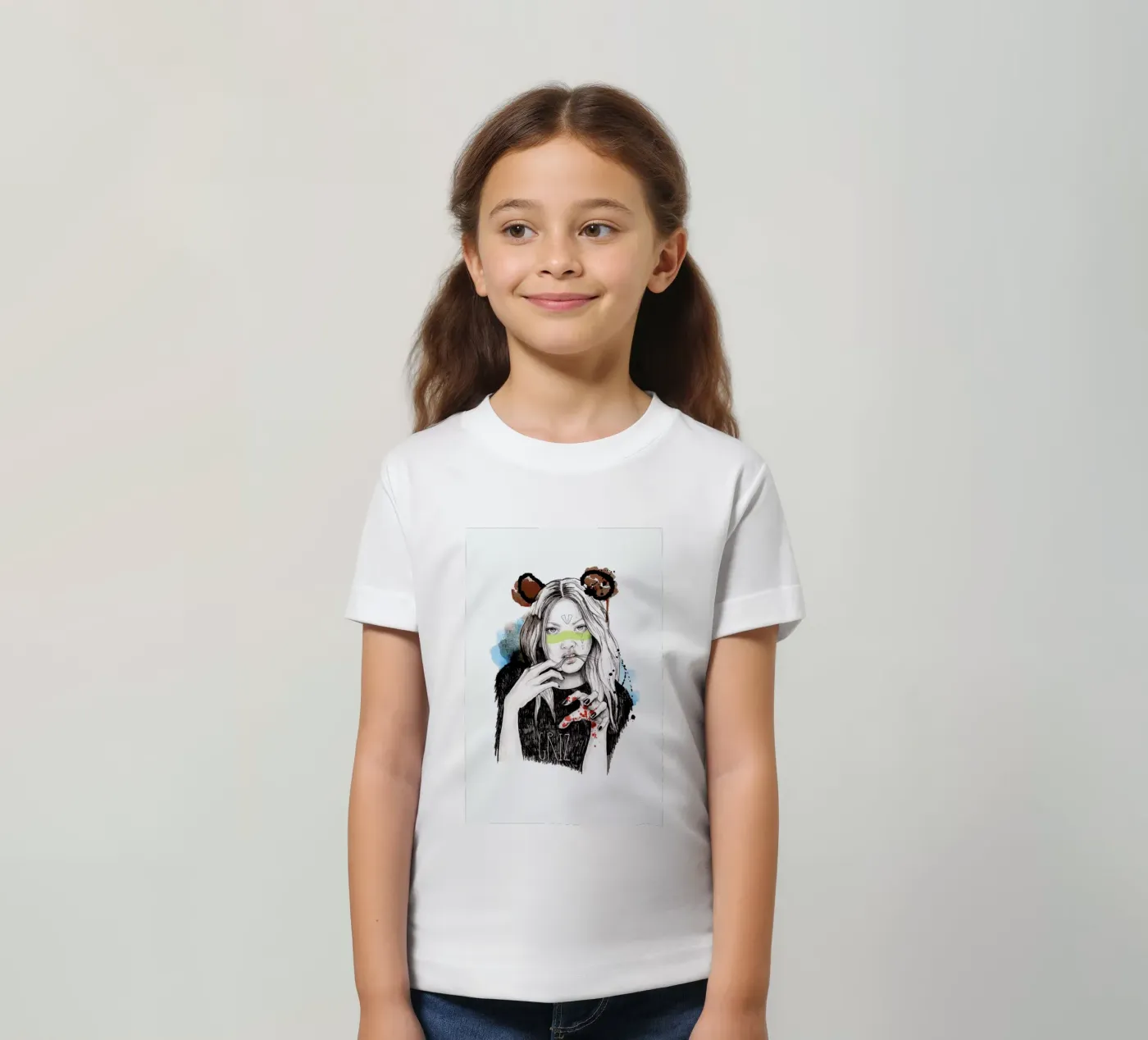 Griz t-shirt bambini da Meegan Barnes