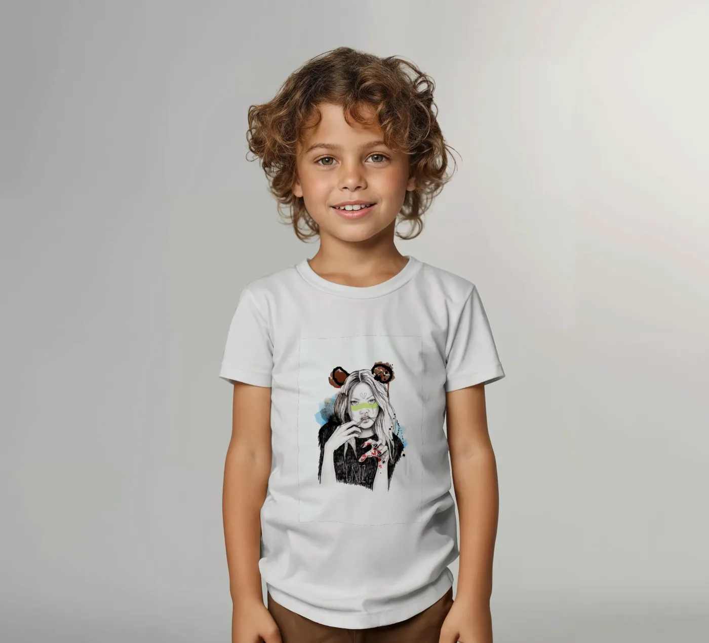 Griz t-shirt bambini da Meegan Barnes