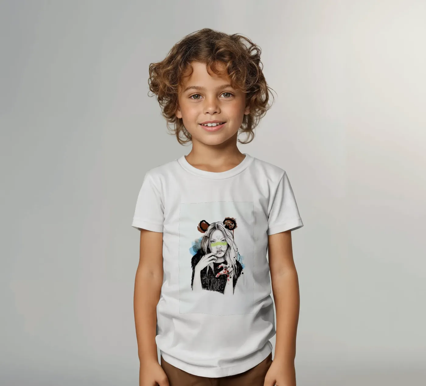 Griz t-shirt bambini da Meegan Barnes
