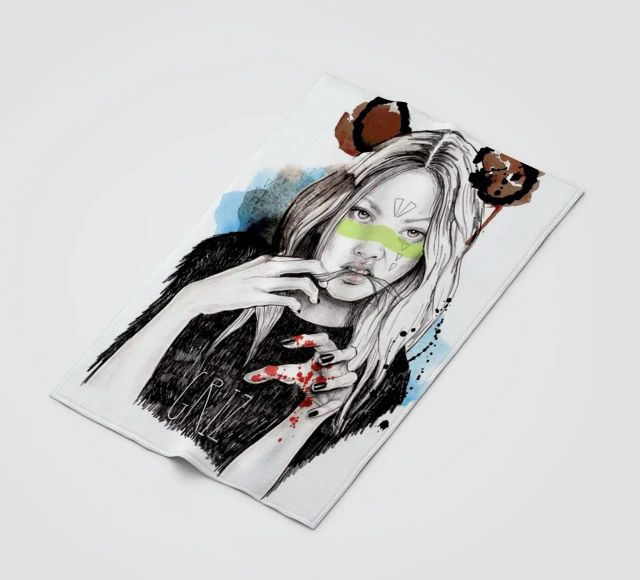 Griz Fleecedecke von Meegan Barnes