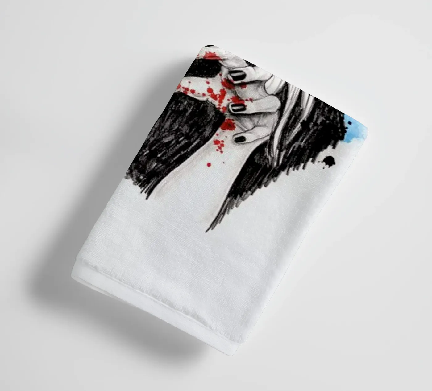 Griz badhanddoek van Meegan Barnes