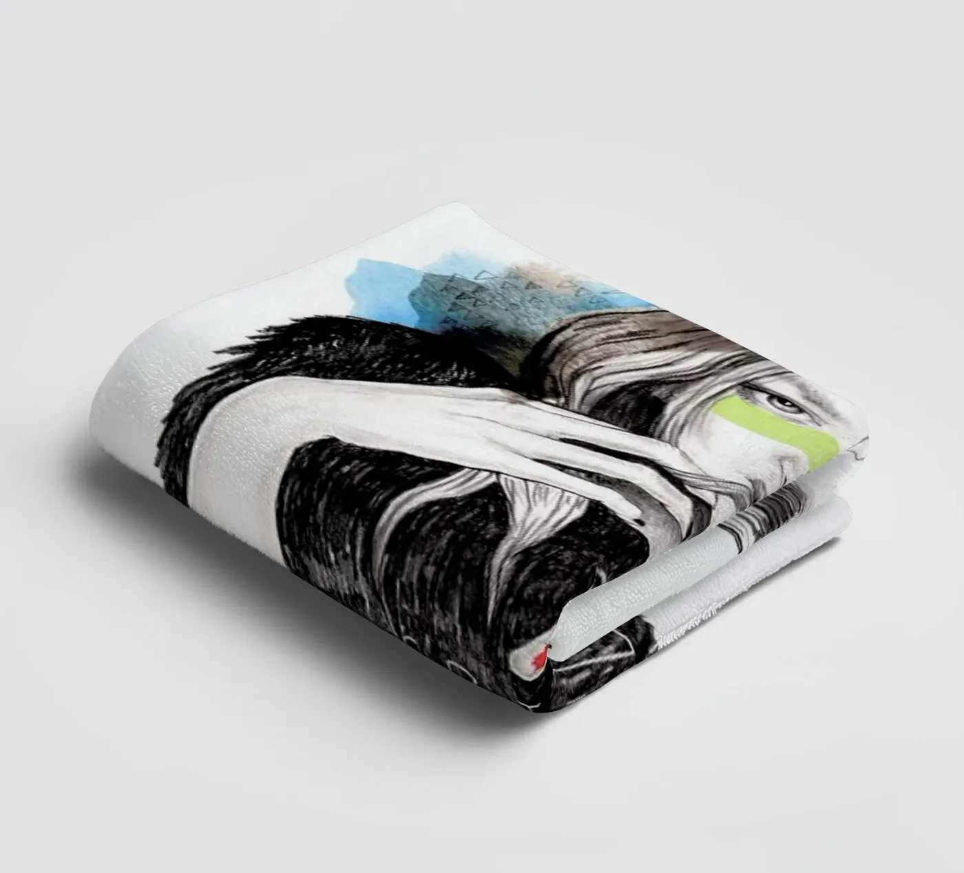 Griz badhanddoek van Meegan Barnes