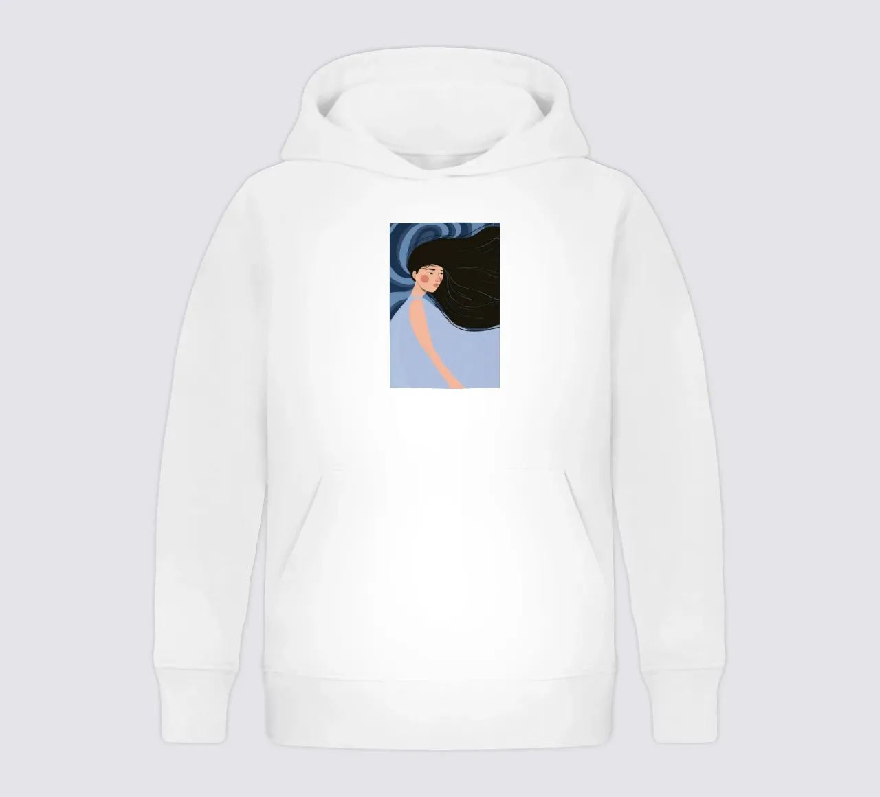 Nocturne Wind Whisper kids hoodie by Hollow Years