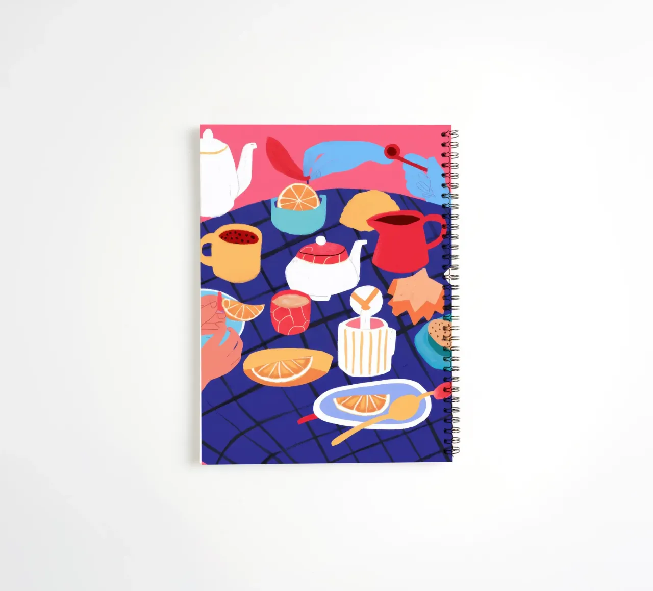 Chromatic Morning Feast spiral notebook by Monuments Fire