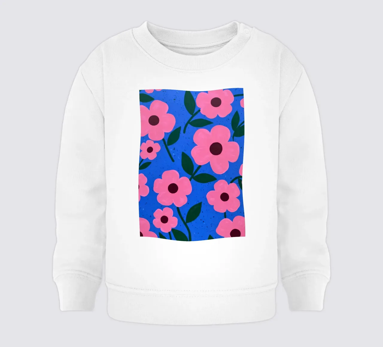 Pink Petal Pattern felpa neonato da Lune Dreams