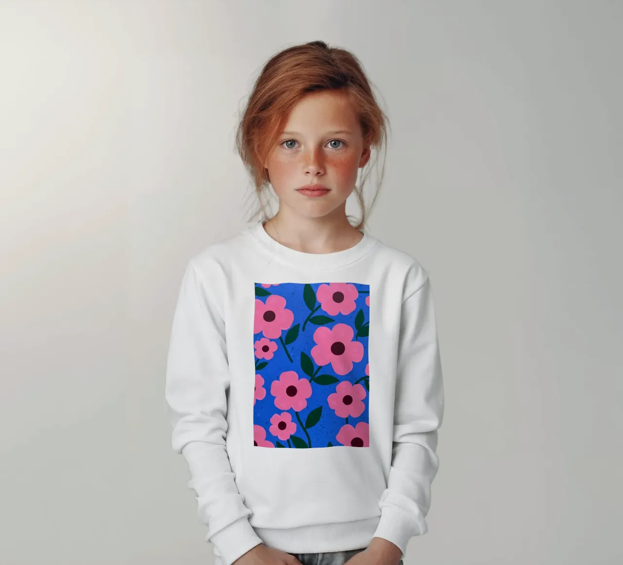 Pink Petal Pattern felpa bambino da Lune Dreams