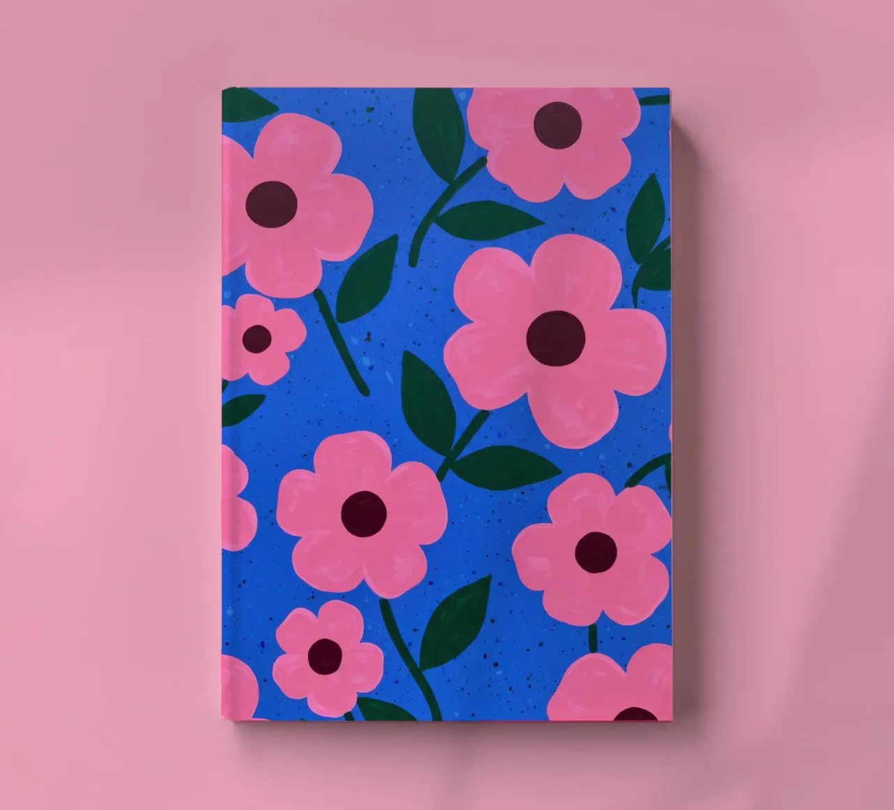Pink Petal Pattern notebook by Lune Dreams