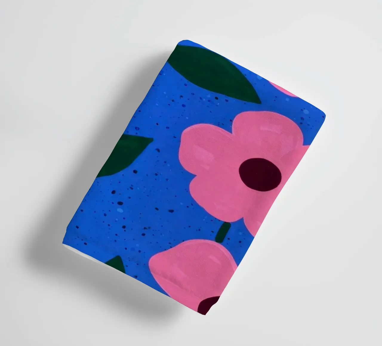 Pink Petal Pattern towel by Lune Dreams