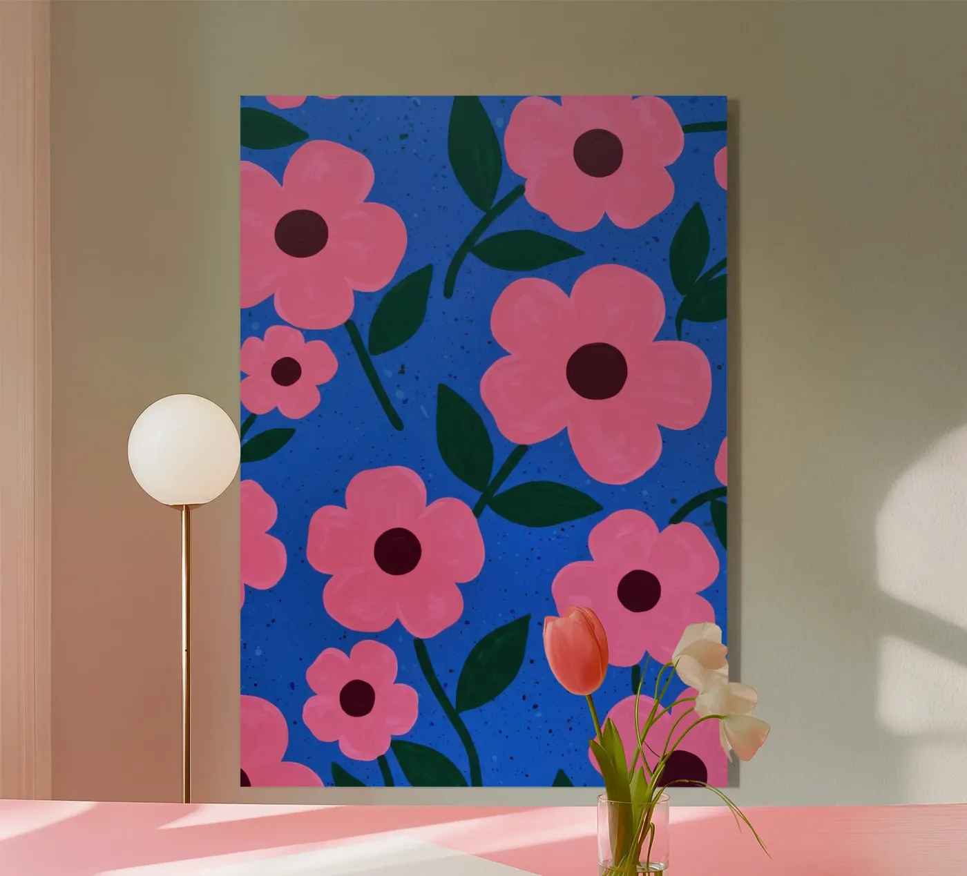 Pink Petal Pattern plexiglas de Lune Dreams