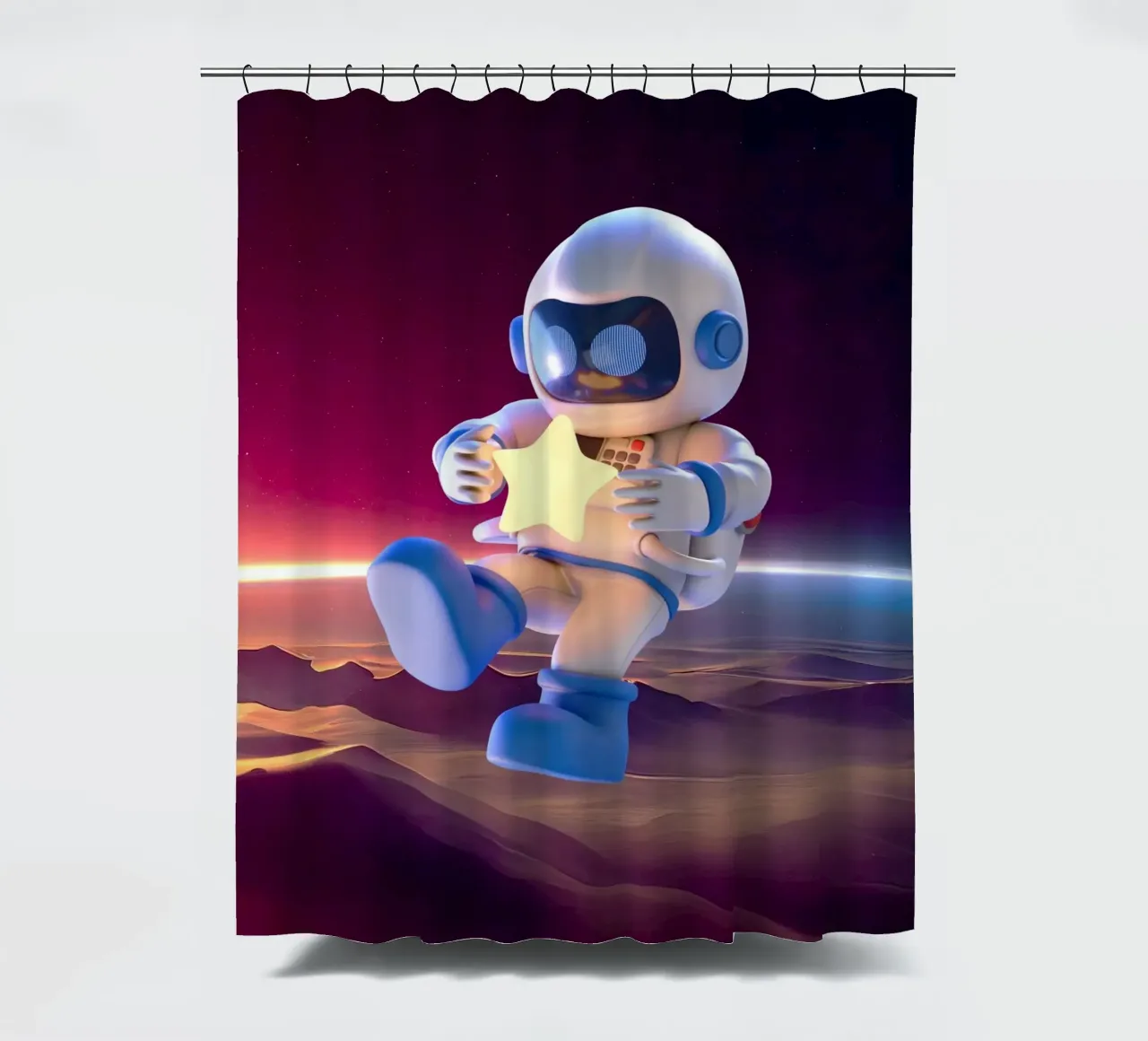 astronaut space rideau de douche de Creaton