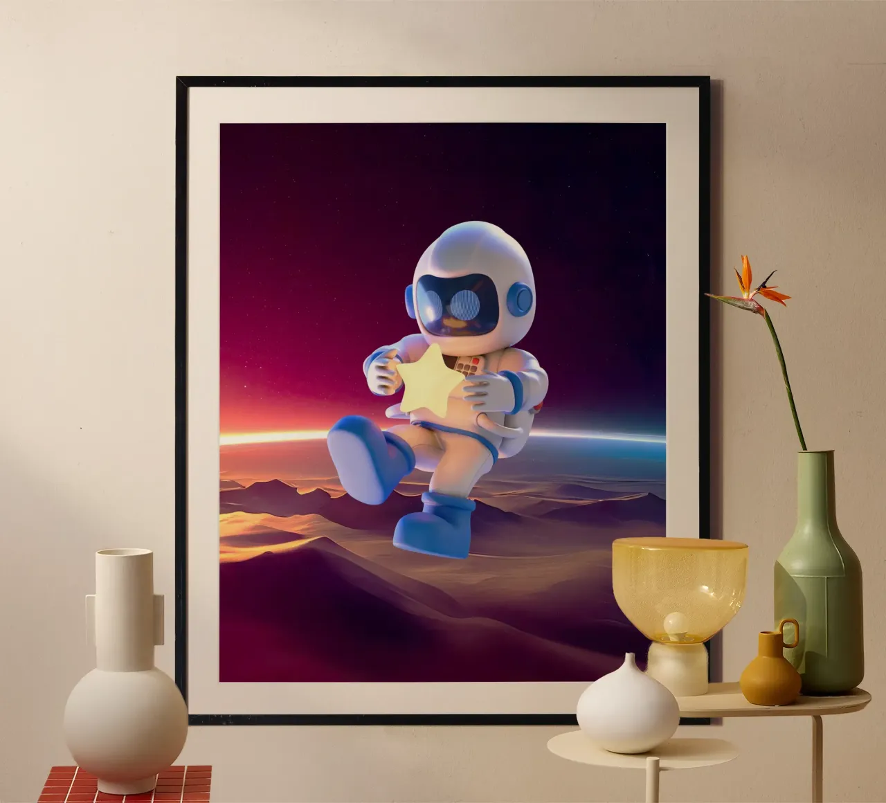 astronaut space carta hahnemühle da Creaton
