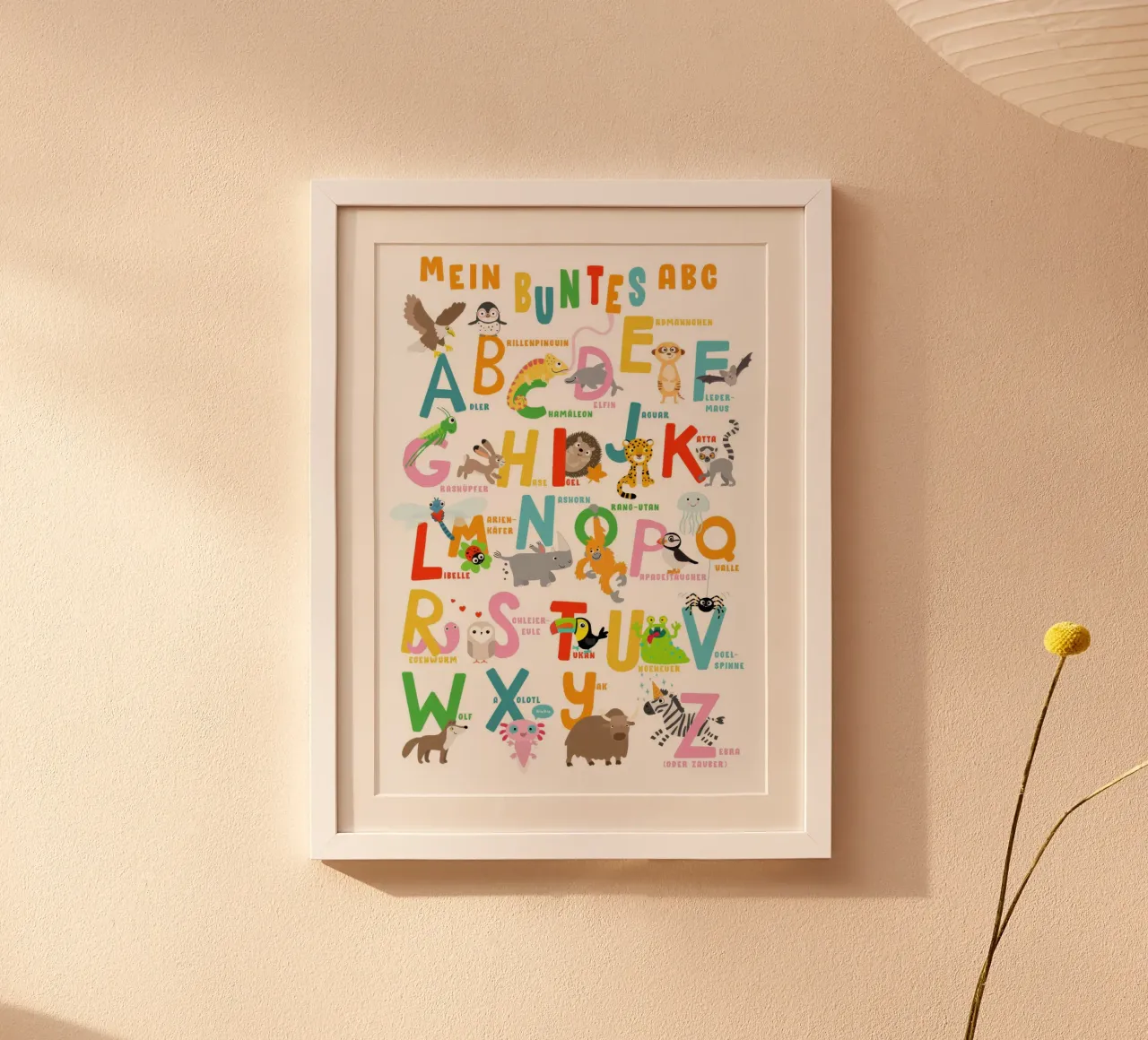 Il mio ABC colorato - Alfabeto degli animali (tedesco) poster da muench benjamin