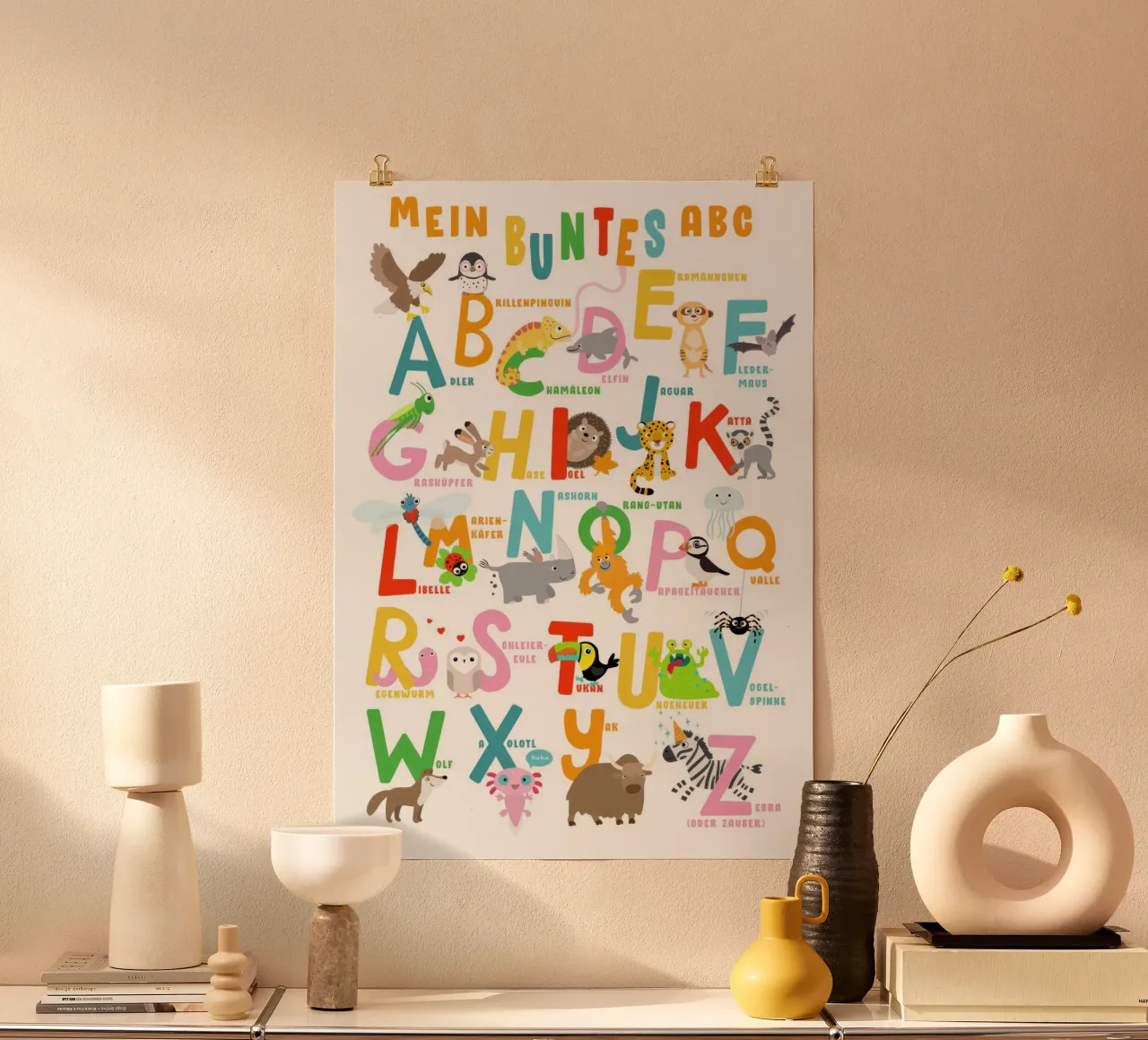 Il mio ABC colorato - Alfabeto degli animali (tedesco) poster da muench benjamin