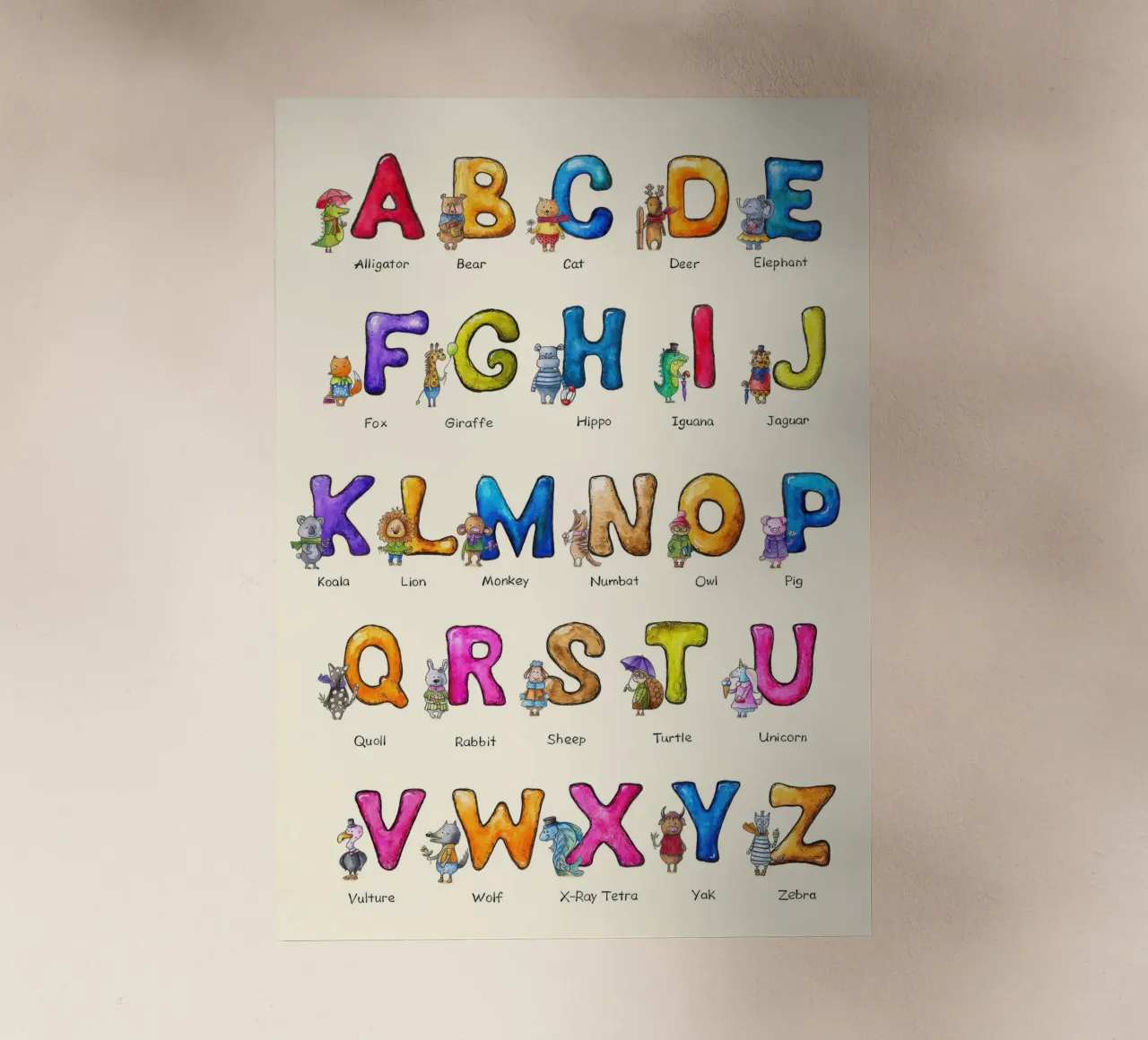 L'ABC dell'inglese per i bambini pellicola backlit da muench benjamin