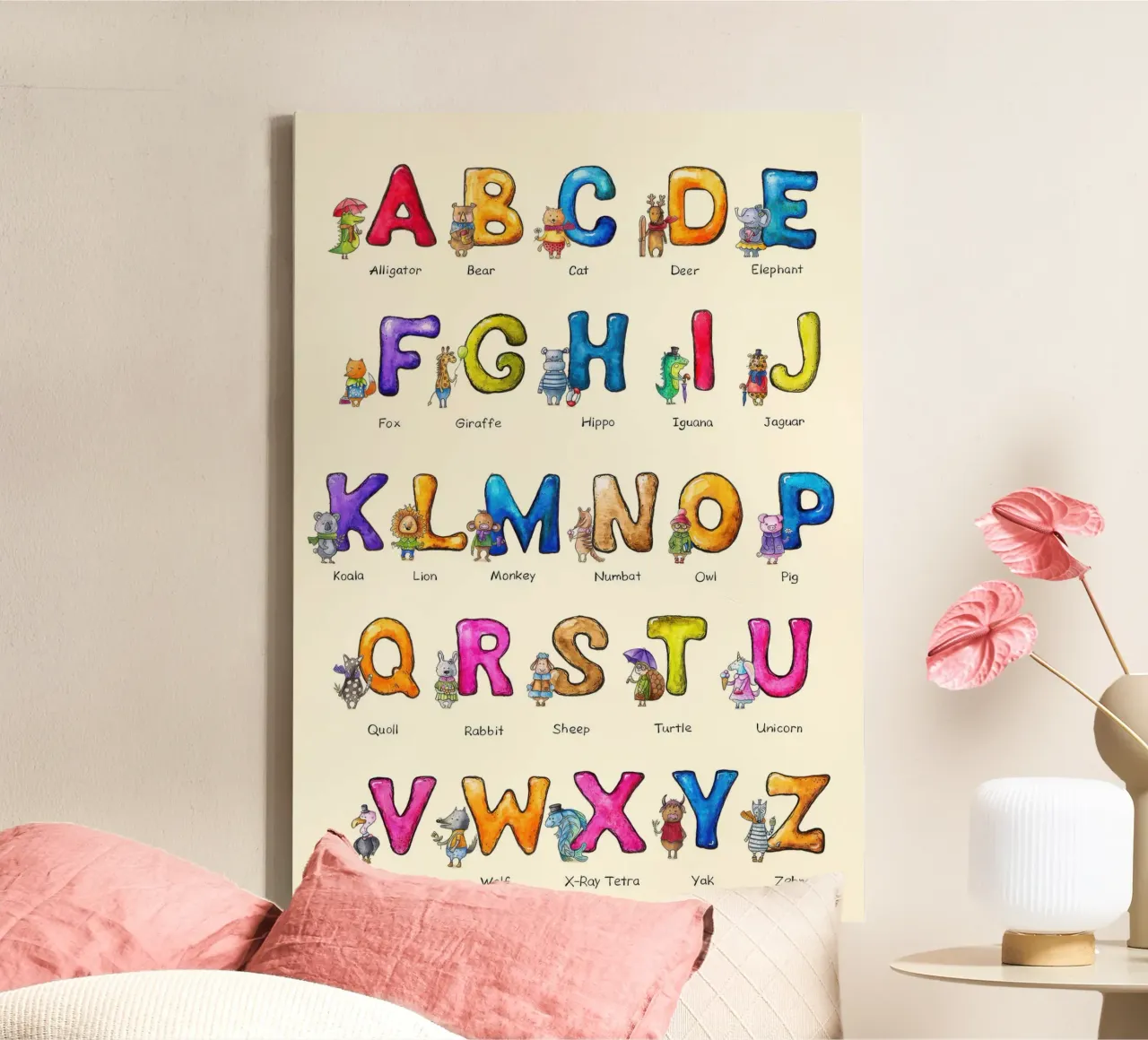L'ABC dell'inglese per i bambini tela con Cornice a cassetta da muench benjamin