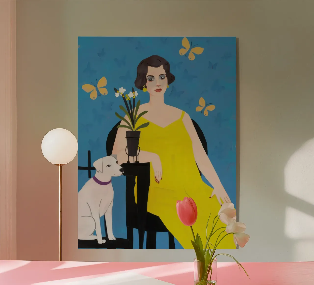 Golden Butterfly Daydream acrylic glass by Hollow Years