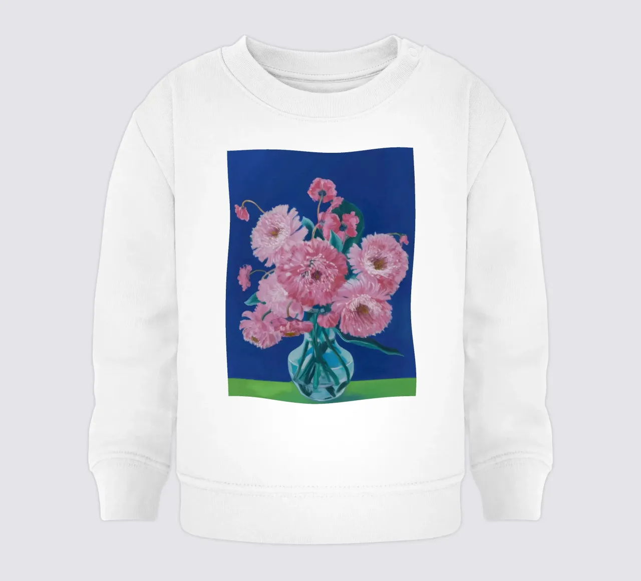 Dalie rosa polverose felpa neonato da Arcane Lines