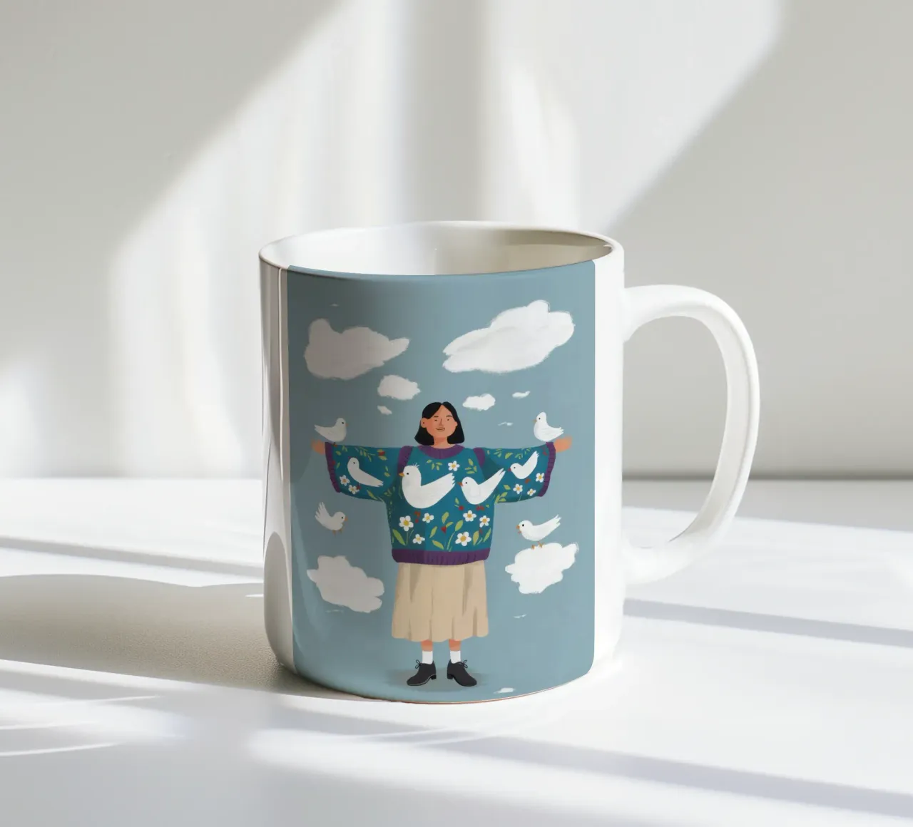Custode della colomba celeste tazza in ceramica da Hollow Years