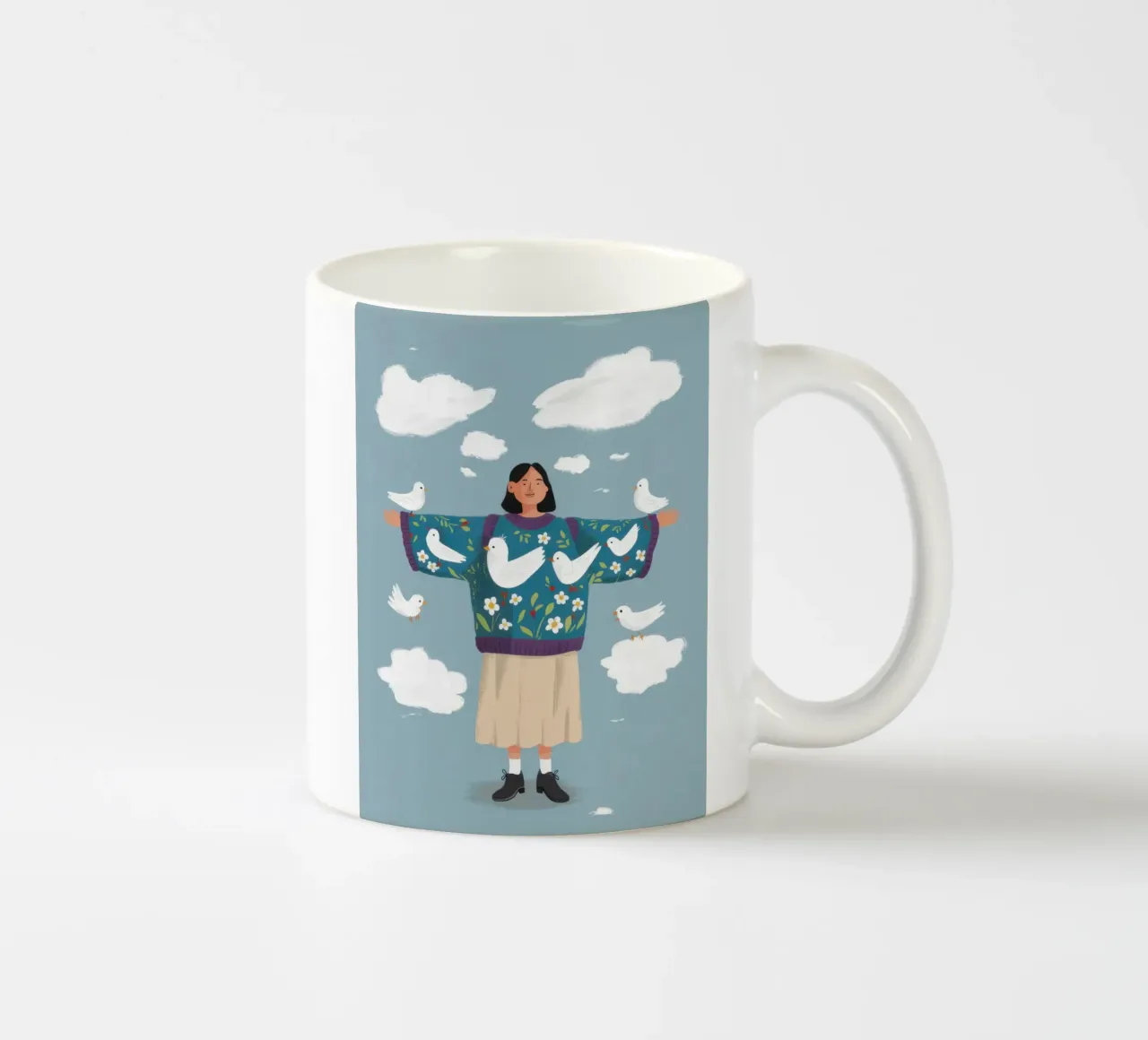 Custode della colomba celeste tazza in ceramica da Hollow Years