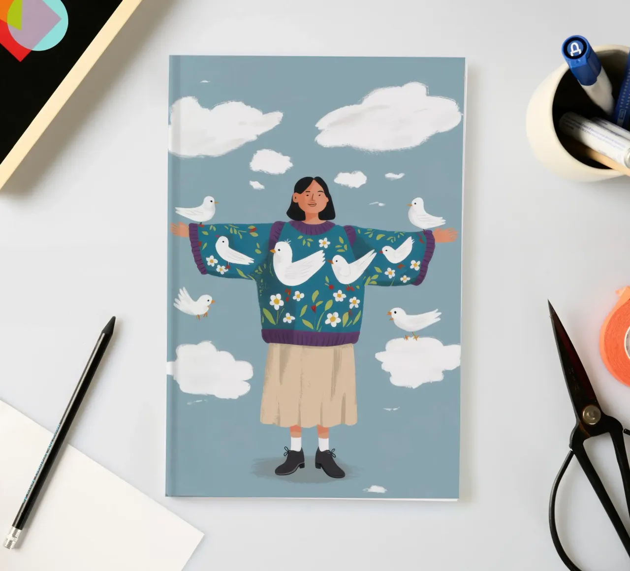 Celestial Dove Keeper notebook by Hollow Years