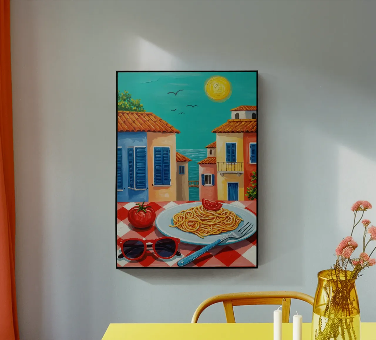 Spaghetti Terrace View plexiglass da Lune Dreams