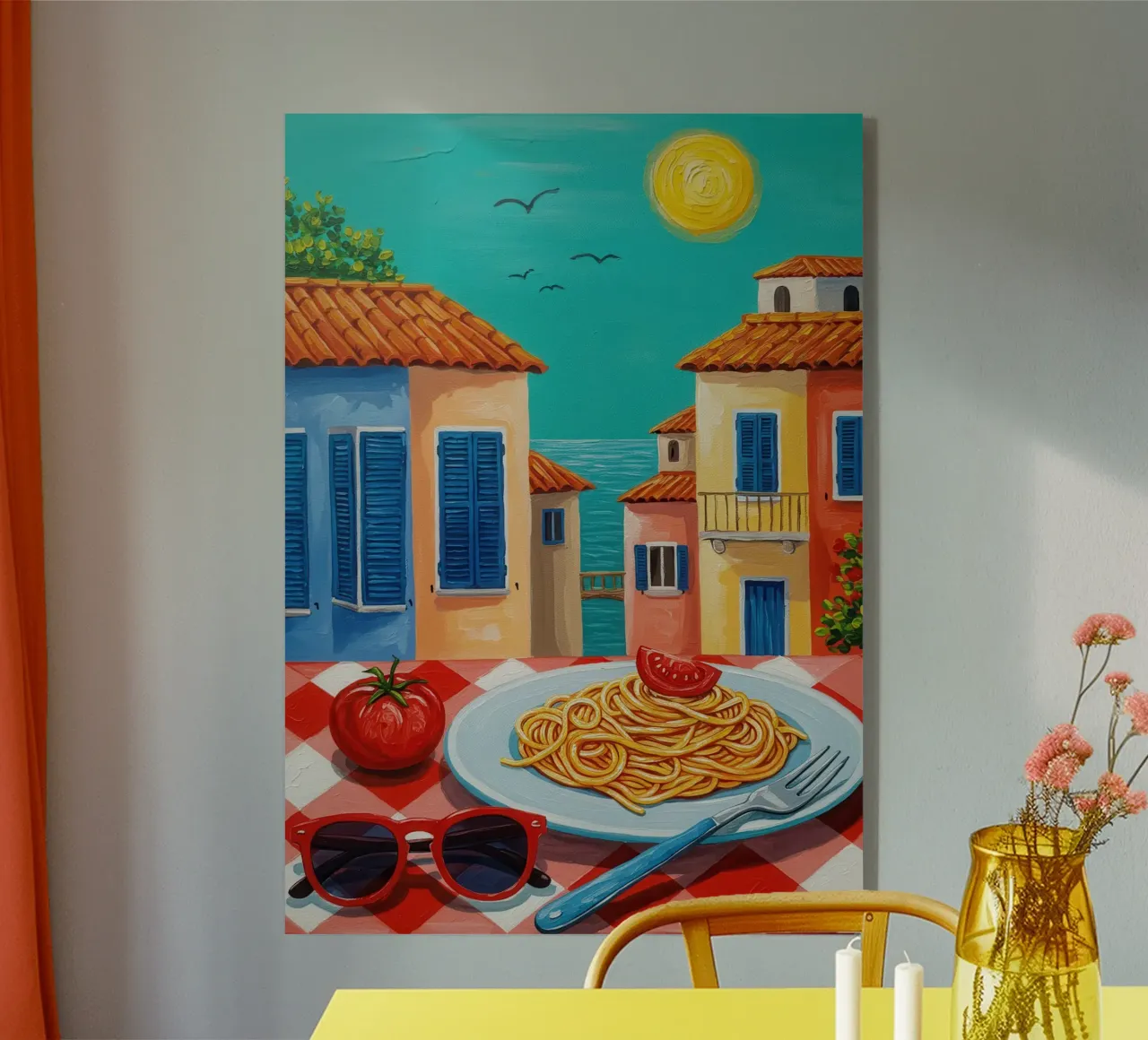 Spaghetti Terrace View plexiglass da Lune Dreams