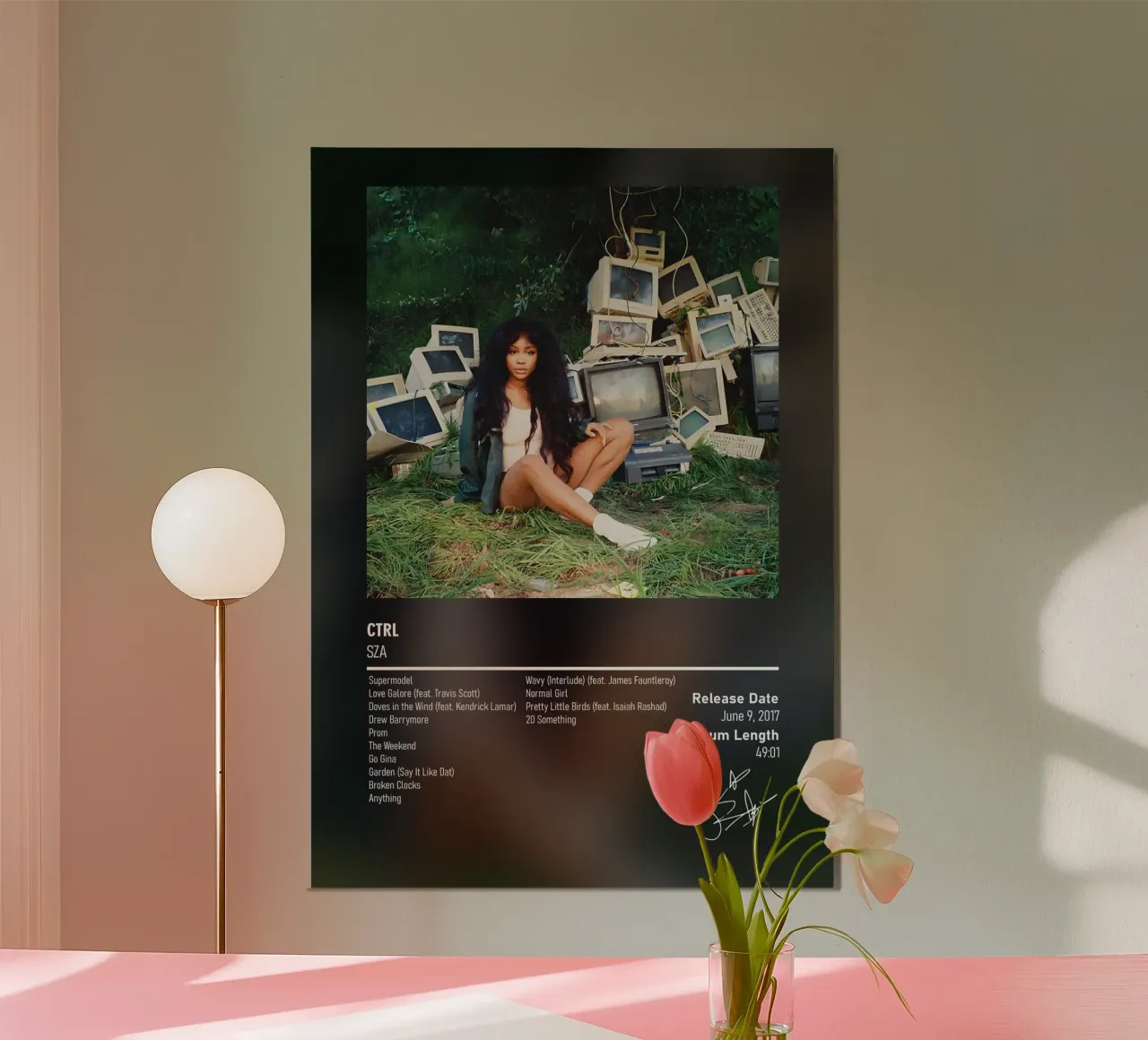 CTRL By SZA alluminio dibond da DGUnder