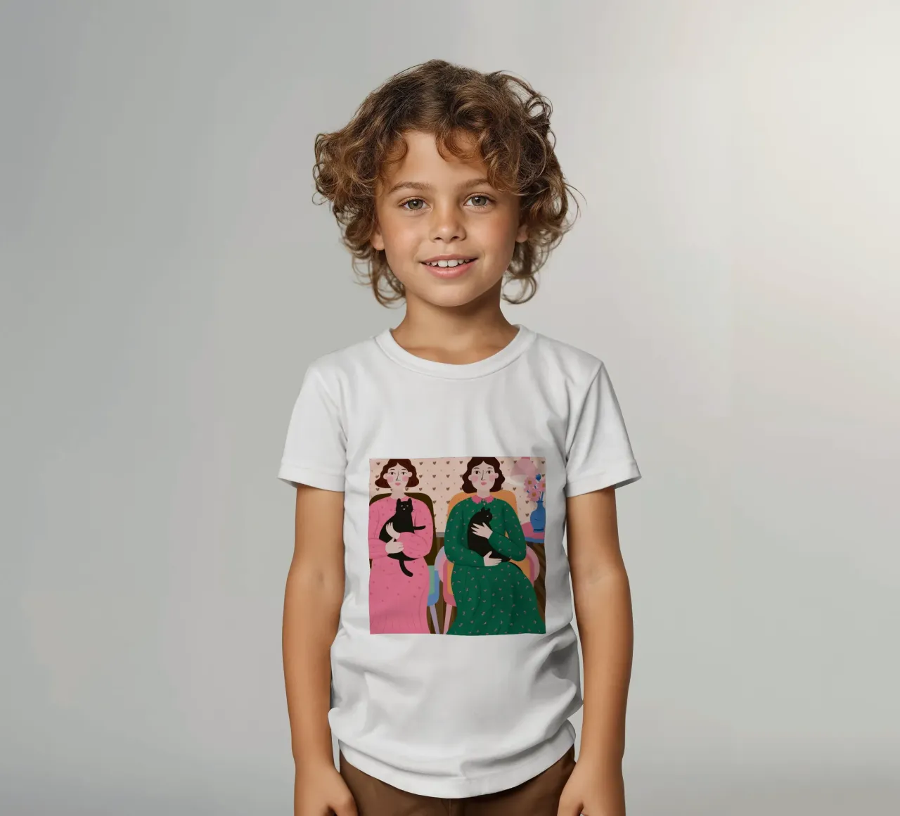 Compagni felini gemelli t-shirt bambini da Hollow Years