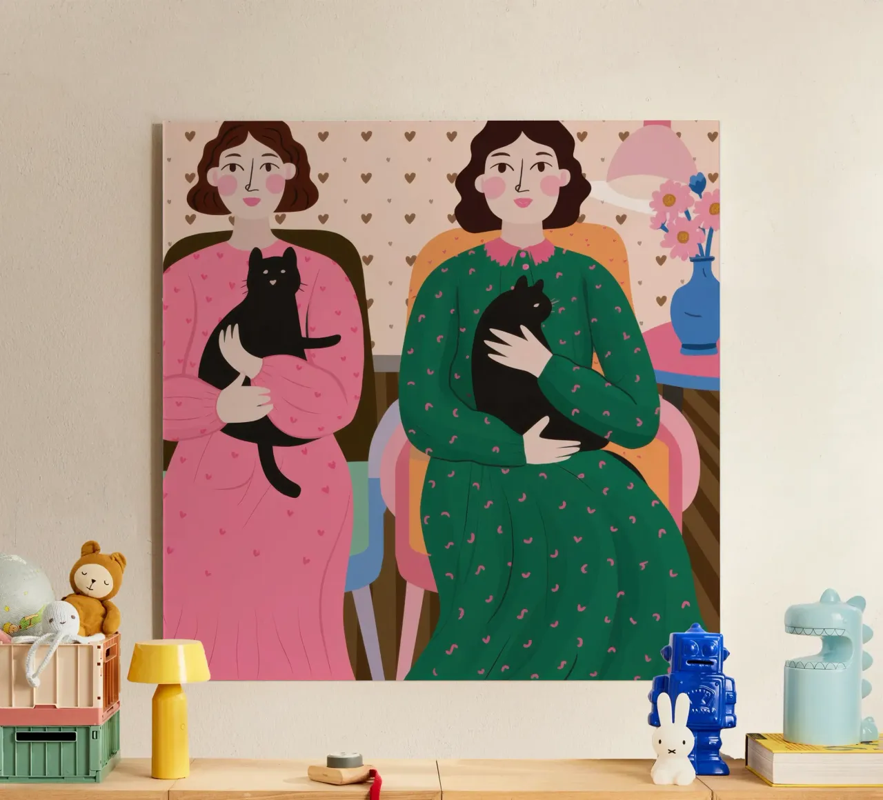 Compagni felini gemelli plexiglass da Hollow Years