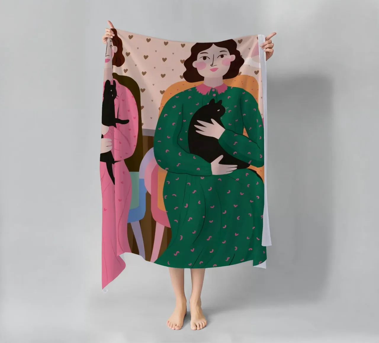 Compagni felini gemelli telo mare da Hollow Years