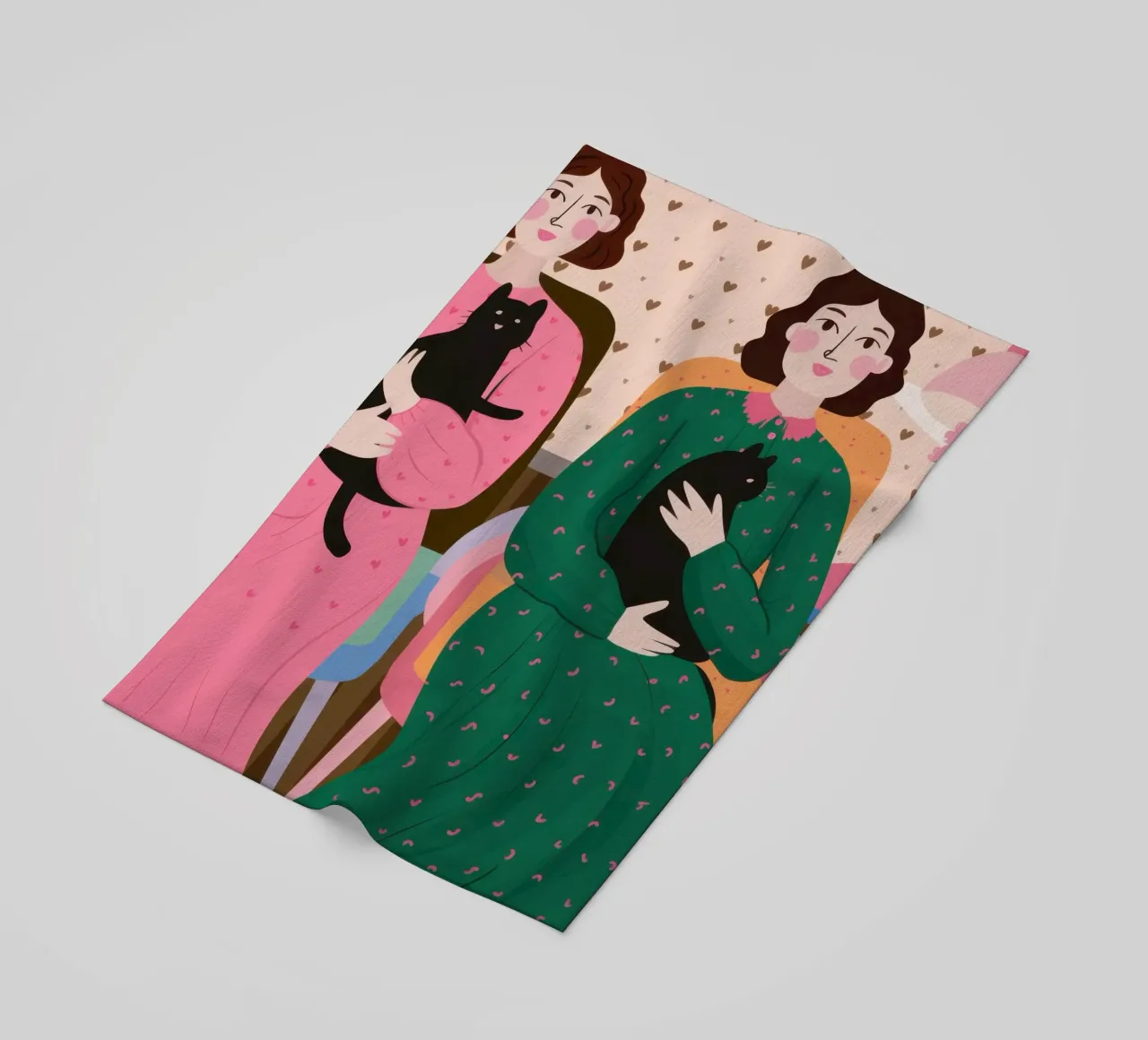 Compagni felini gemelli telo mare da Hollow Years