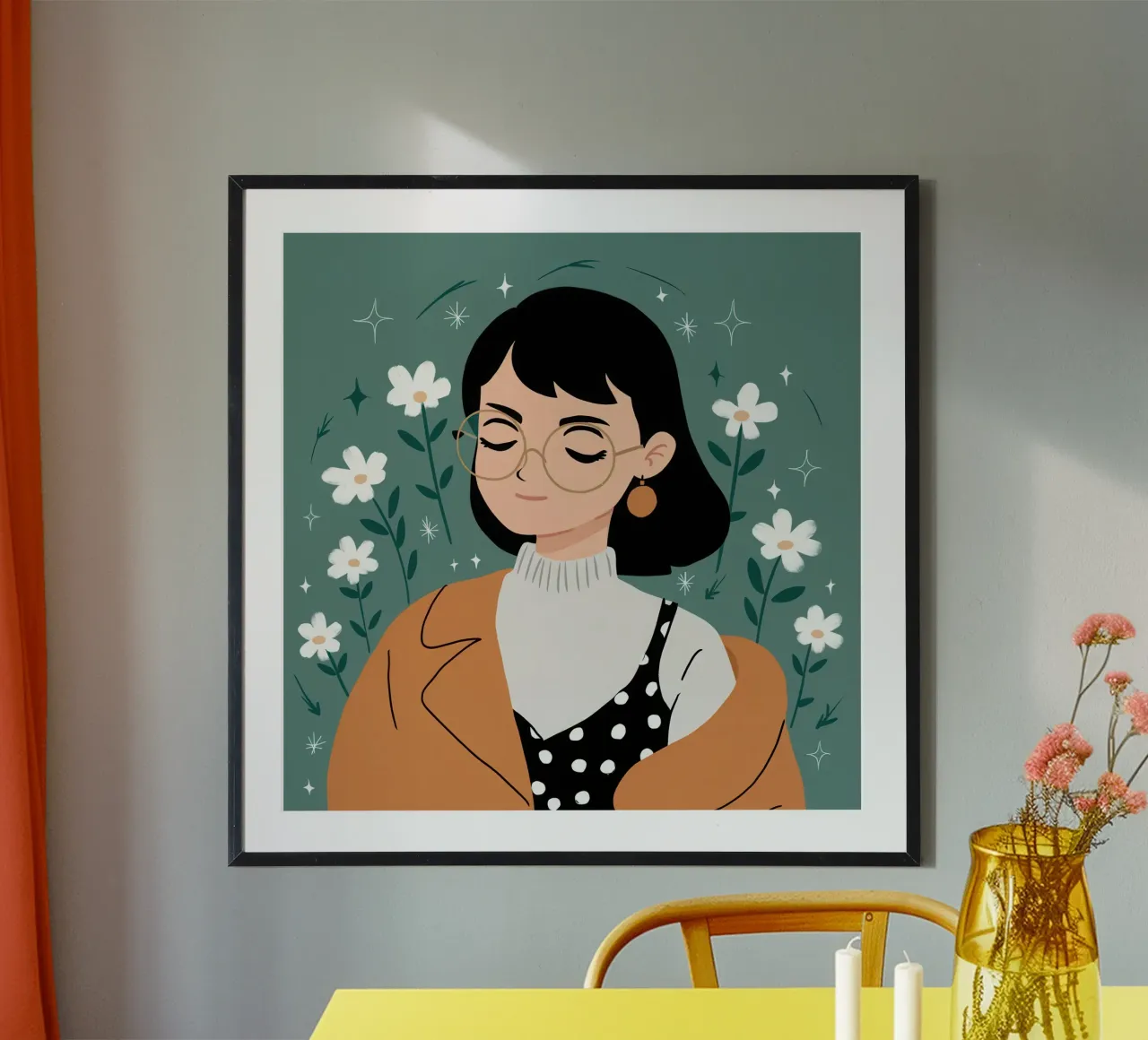 Tevreden Polka Dot Poise hahnemühle van Hollow Years