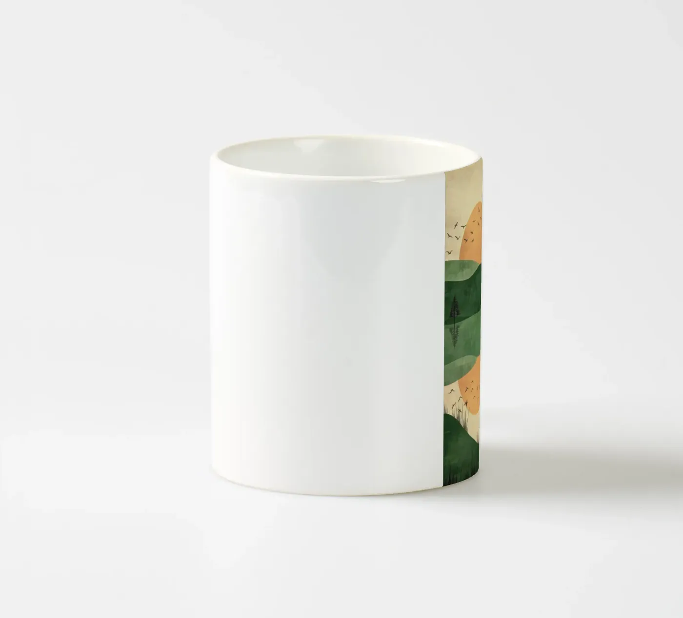 sunset reflect ceramic mug by twillight
