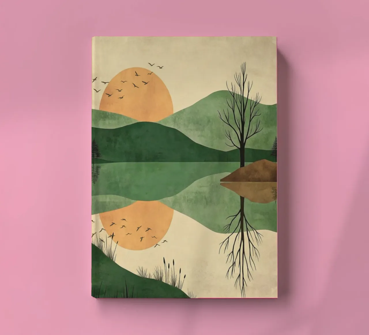 sunset reflect notebook by twillight