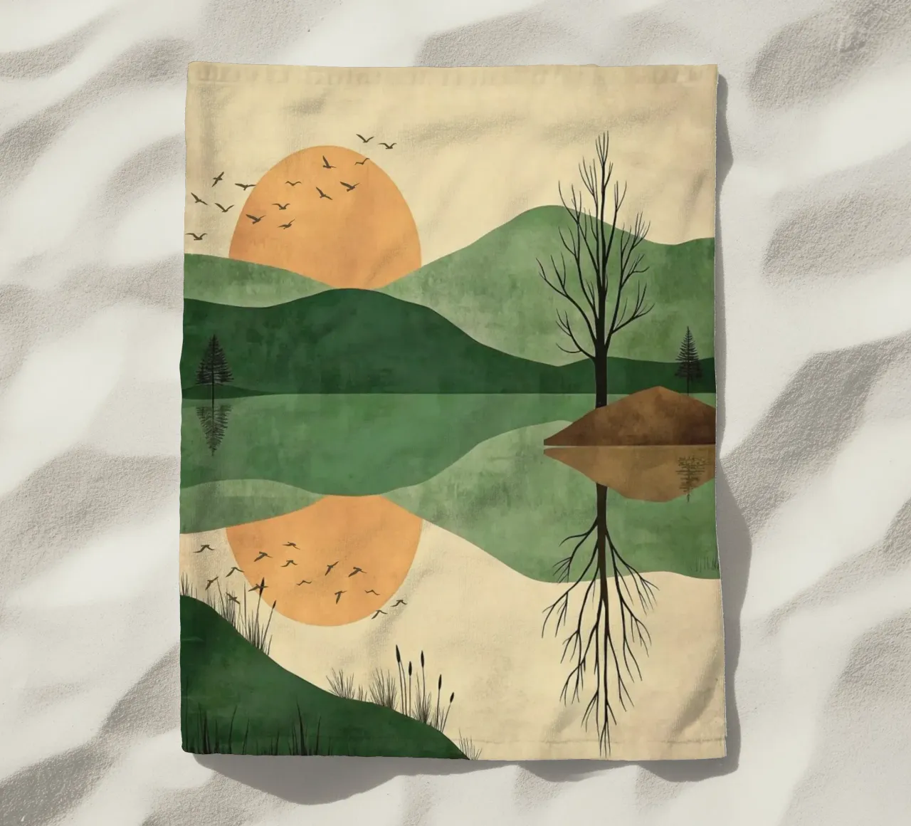 sunset reflect telo mare da twillight