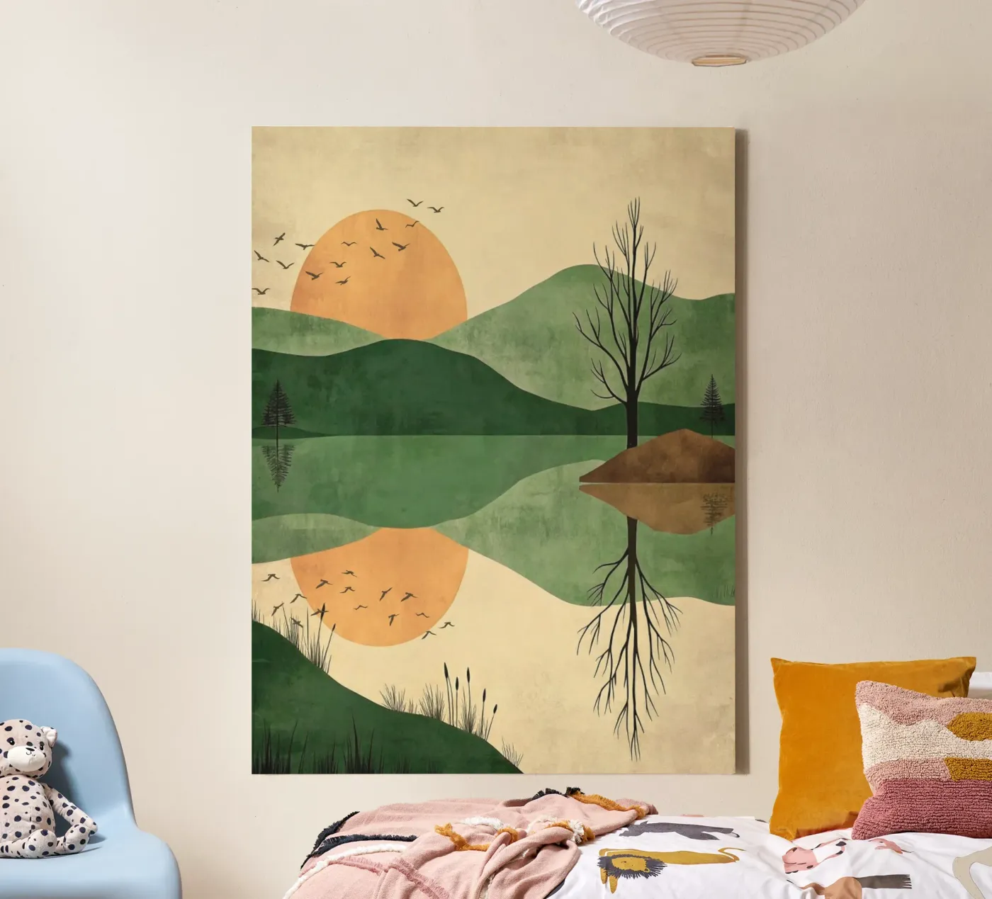 sunset reflect canvas van twillight