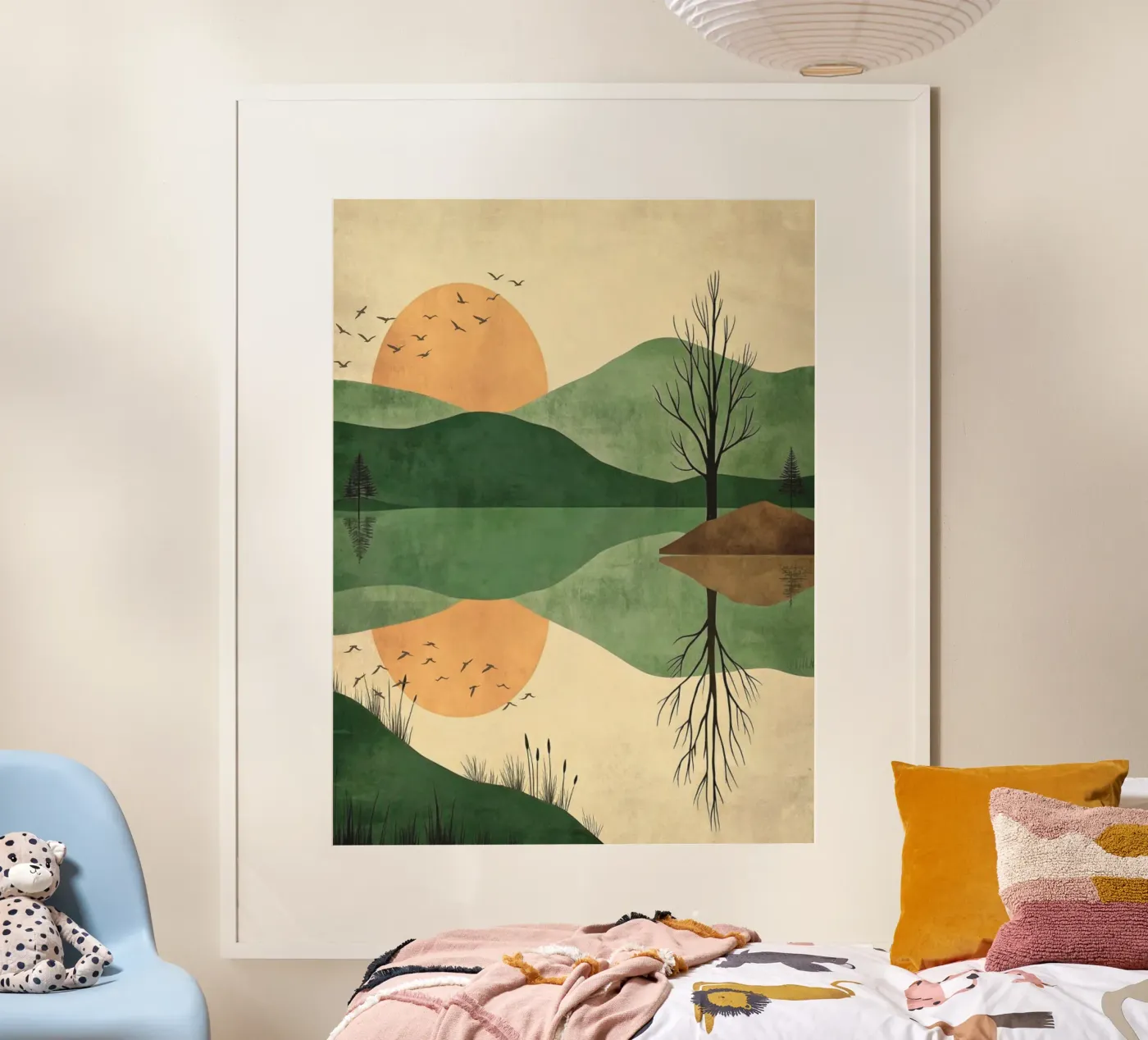 sunset reflect poster van twillight