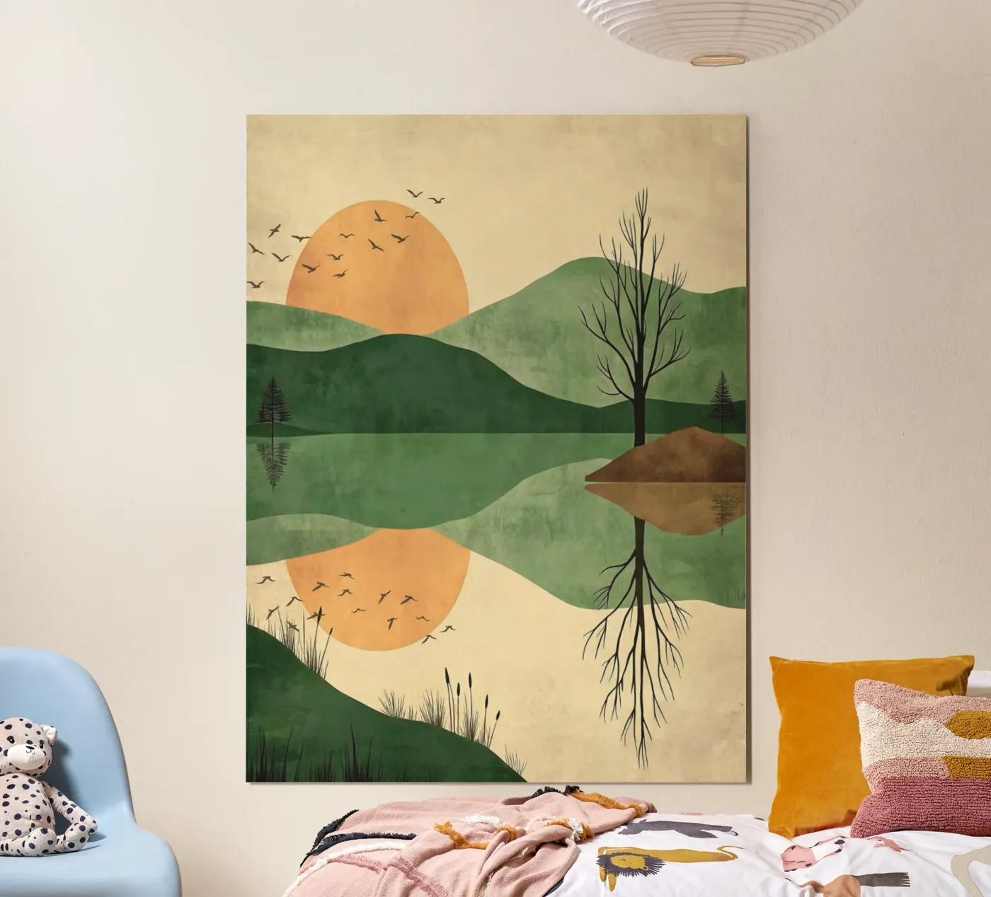 sunset reflect poster van twillight