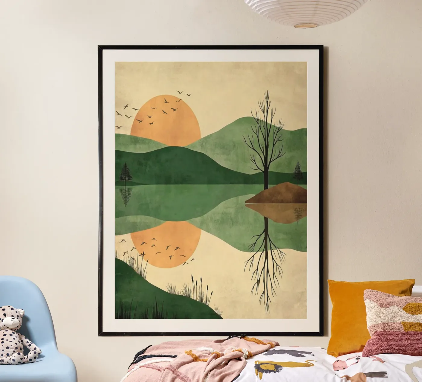 sunset reflect poster van twillight