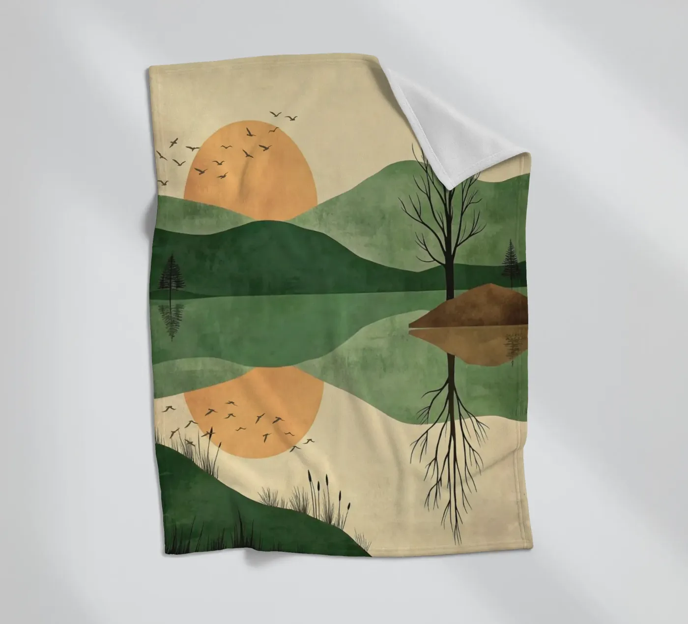 sunset reflect Fleecedecke von twillight