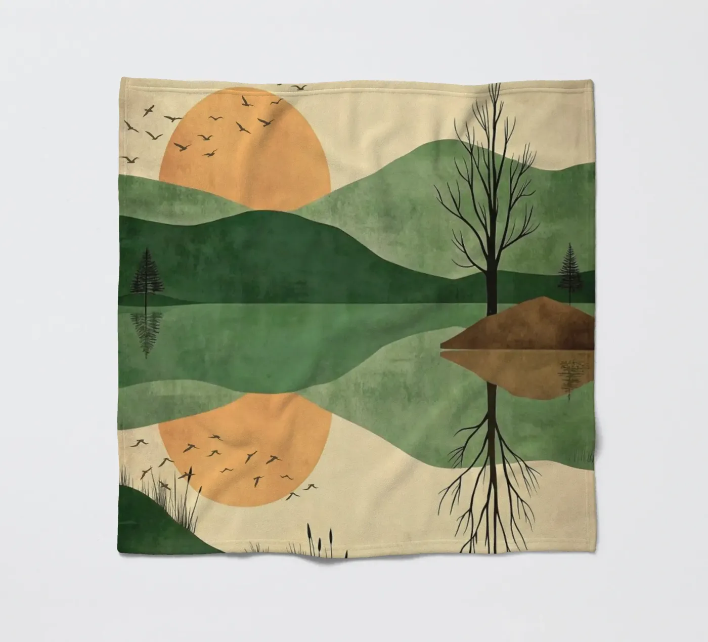 sunset reflect Fleecedecke von twillight