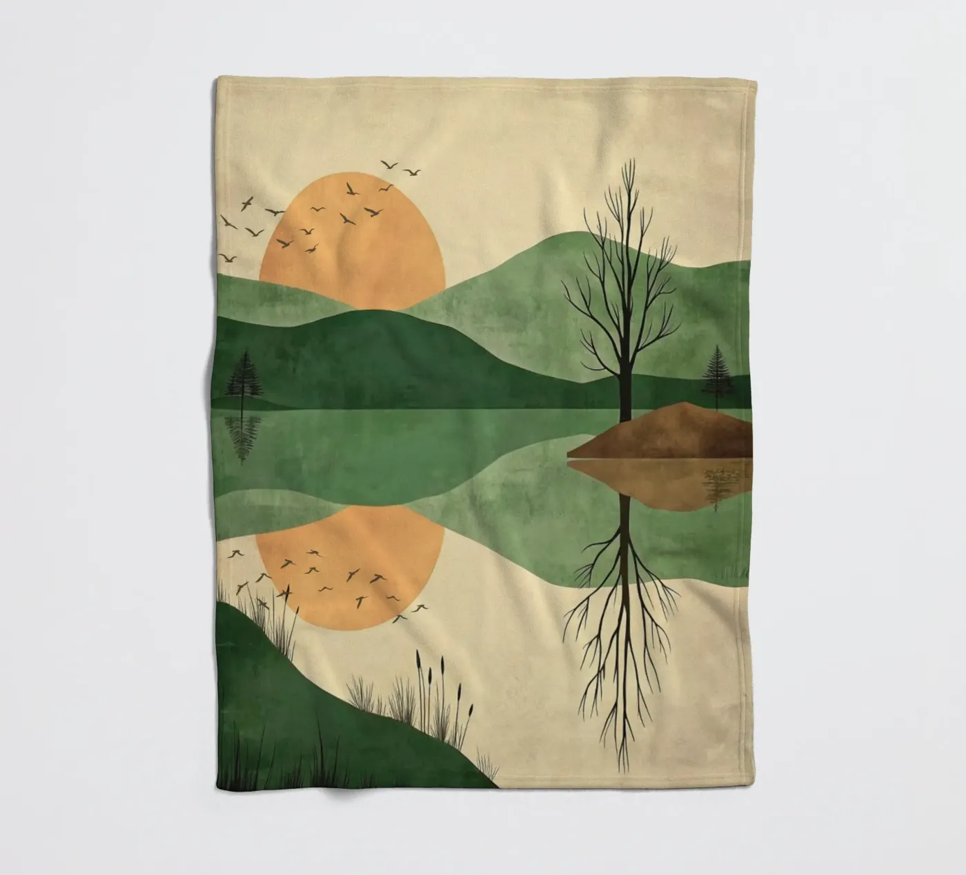 sunset reflect Fleecedecke von twillight